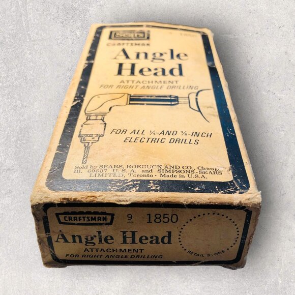 Sears Craftsman Angle Head Attachment For Right Angle Drilling 1850 - Picture 3 of 10